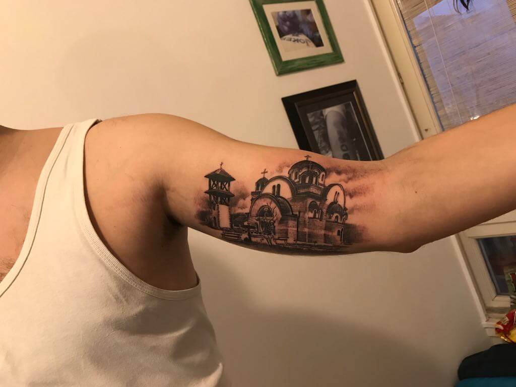 Tatto von einer Spanischen Stadt
