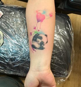Wasserfarben Tattoo von einem Koala
